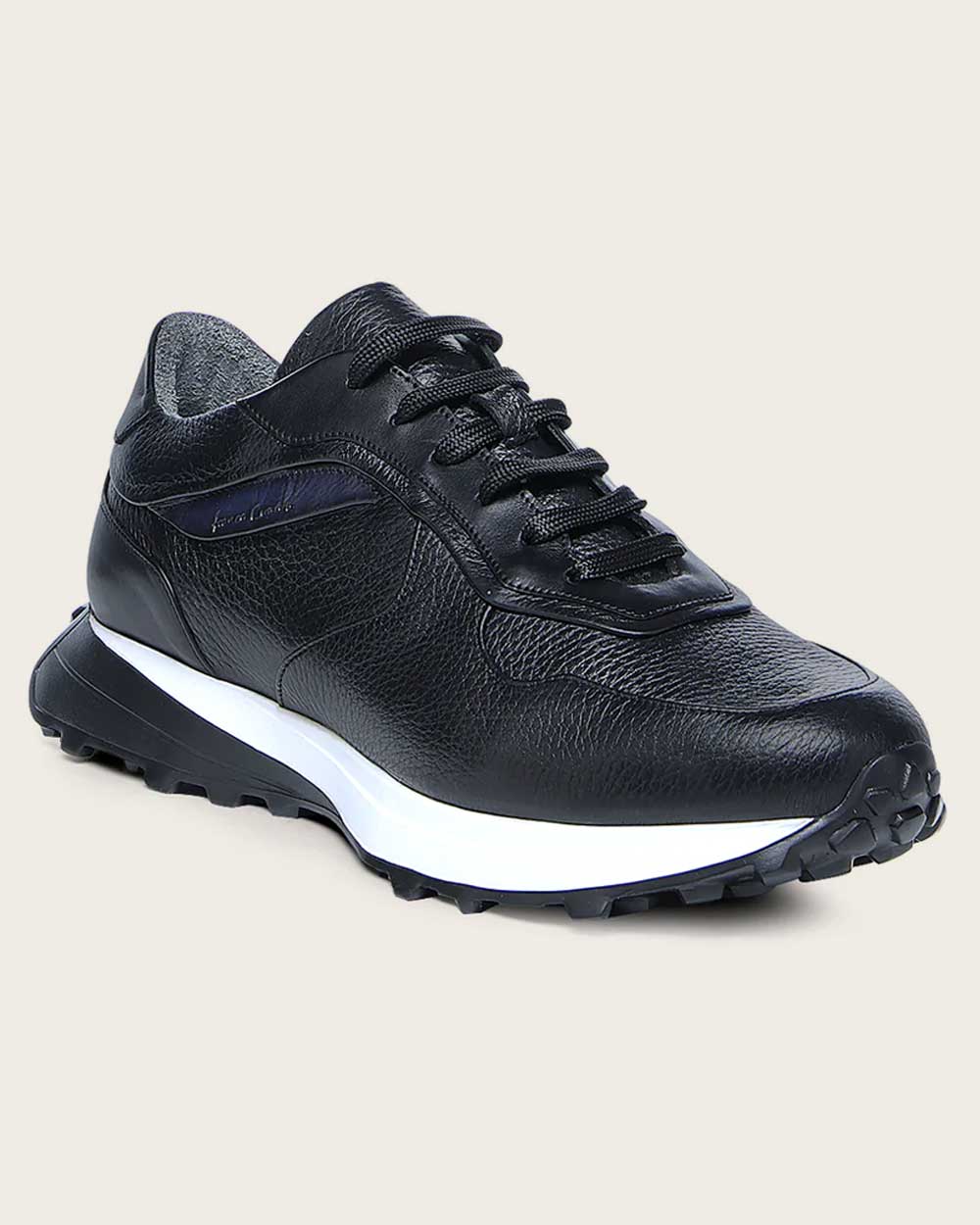Black weightless sole bovine sneakers