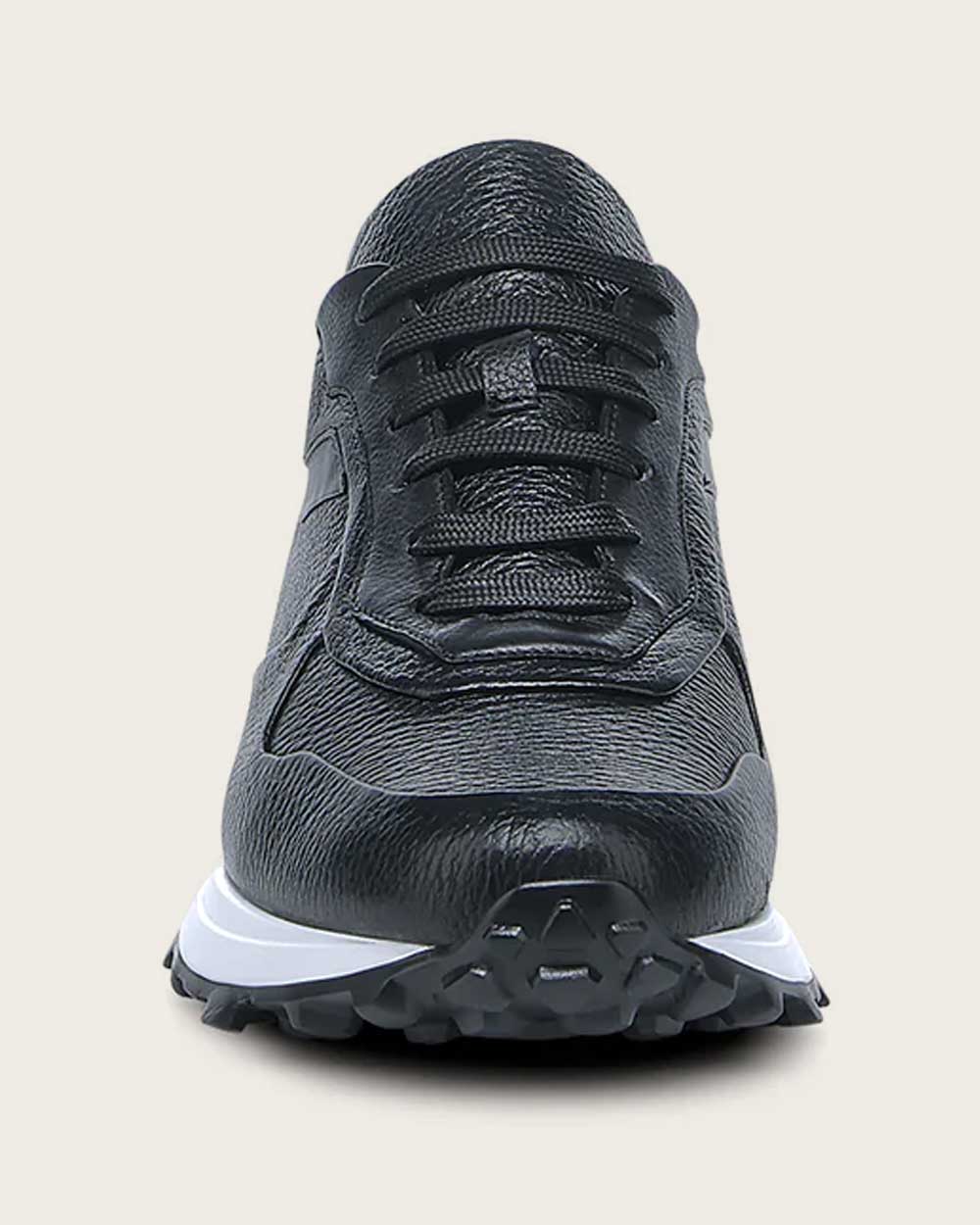 Black weightless sole bovine sneakers