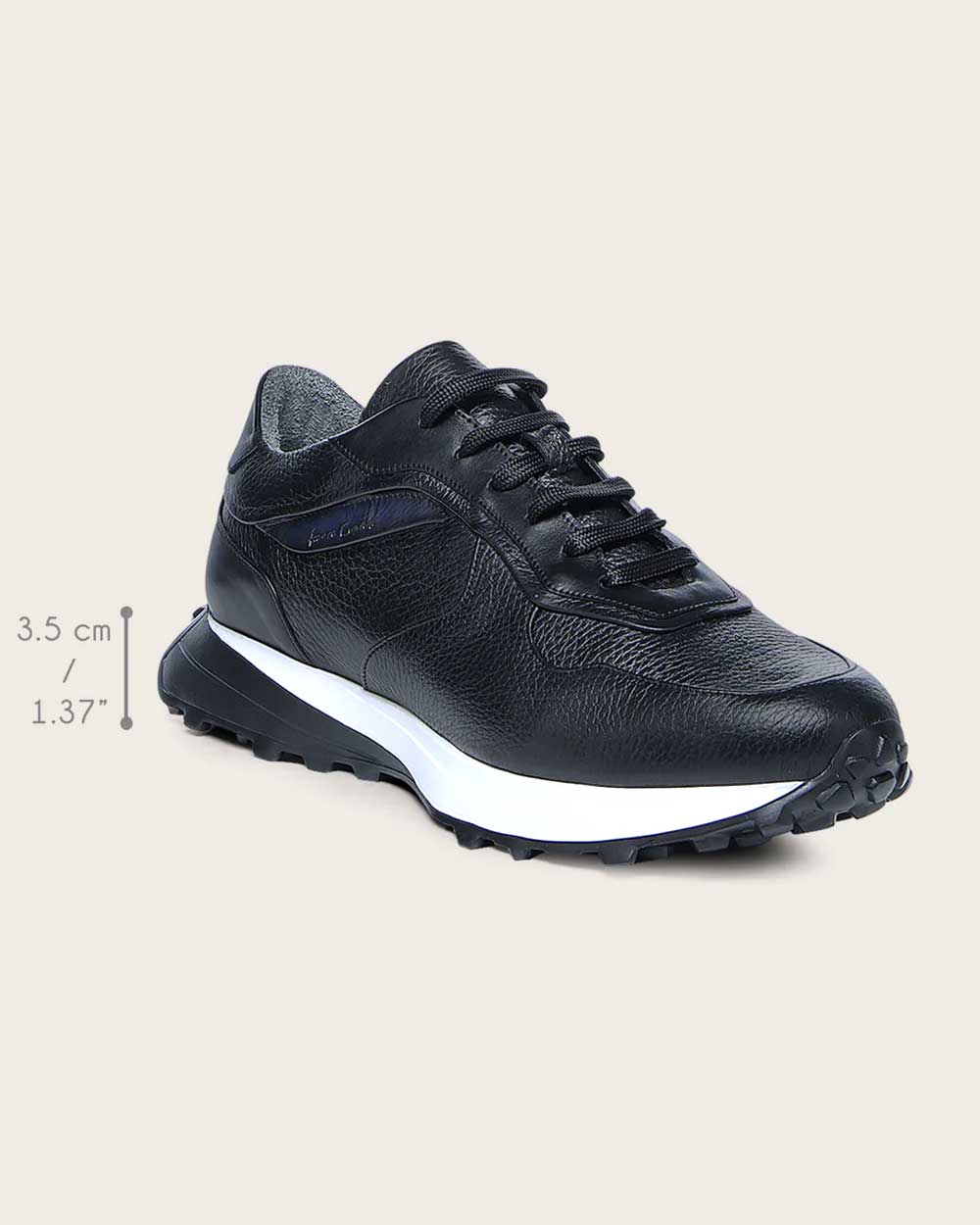 Black weightless sole bovine sneakers