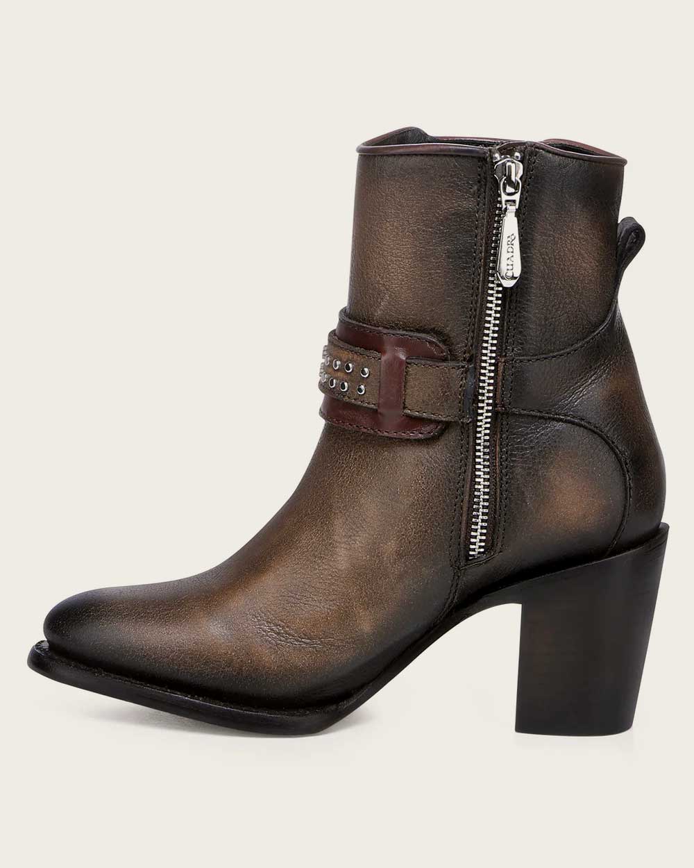 Western style honey brown Bootie