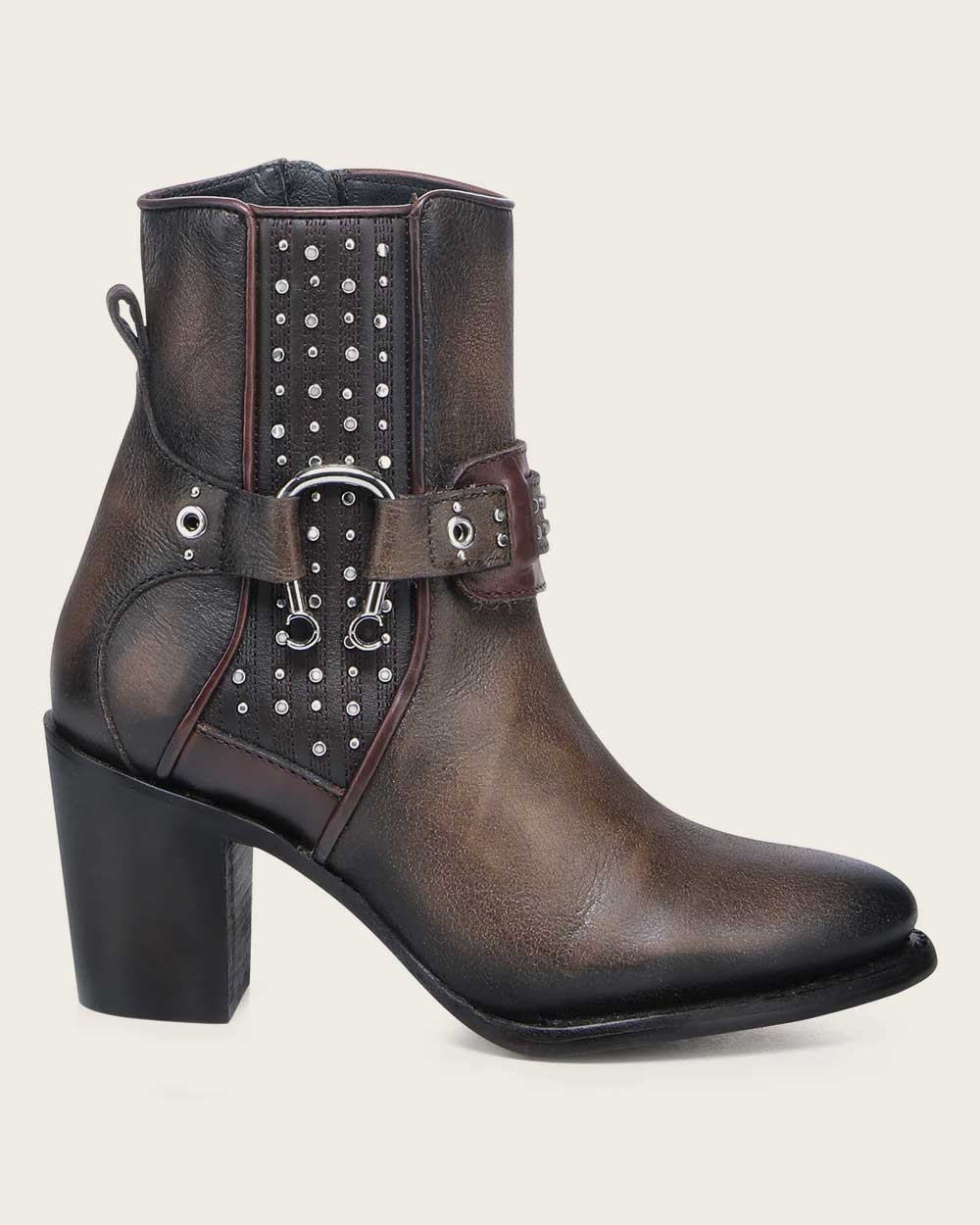 Western style honey brown Bootie