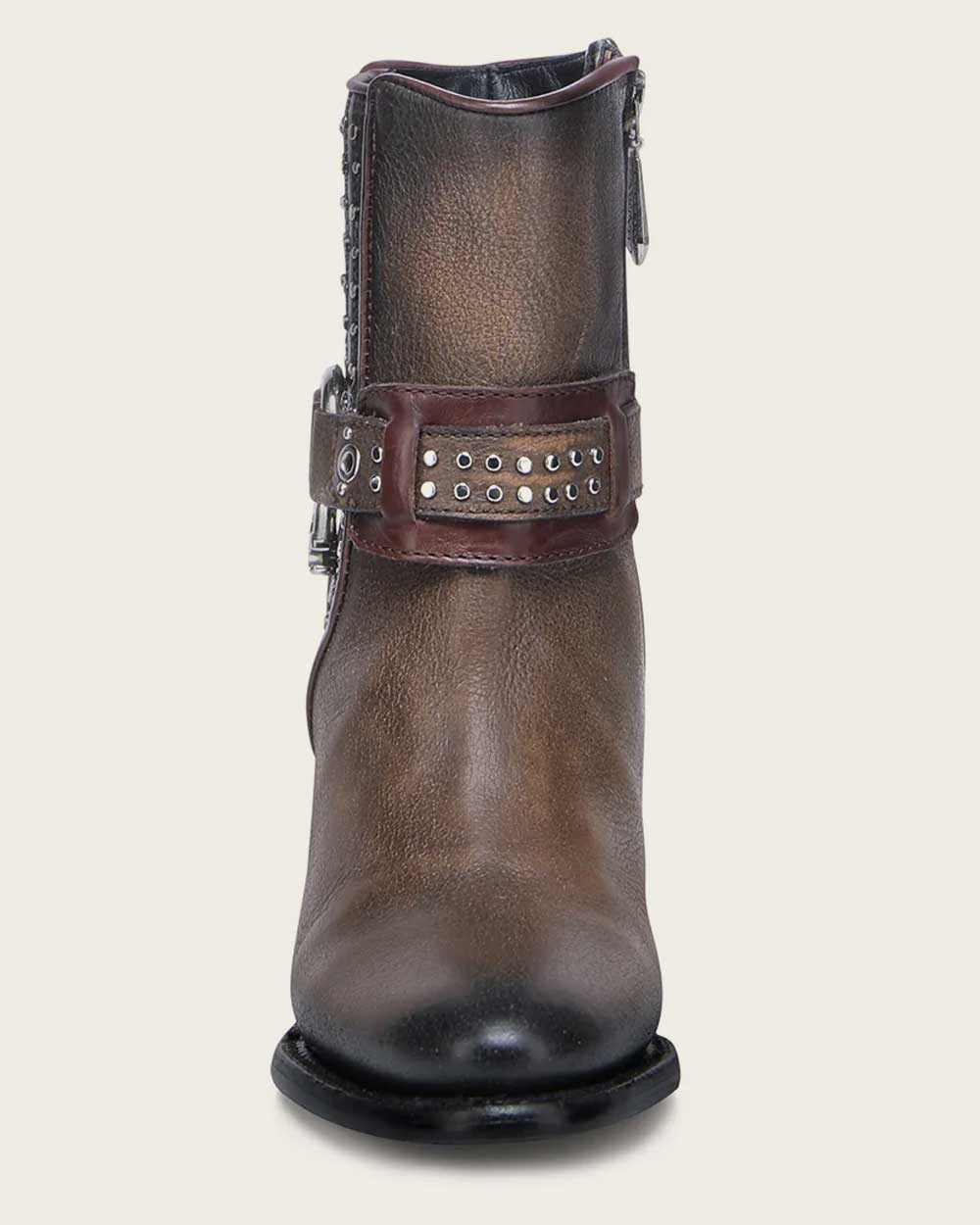Western style honey brown Bootie