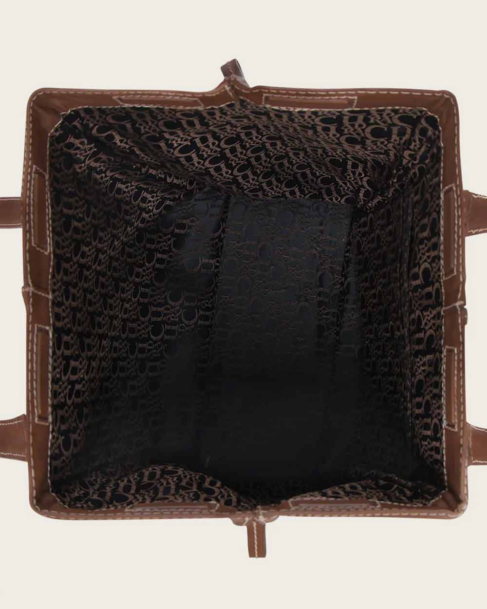 Honey python top handle handbag