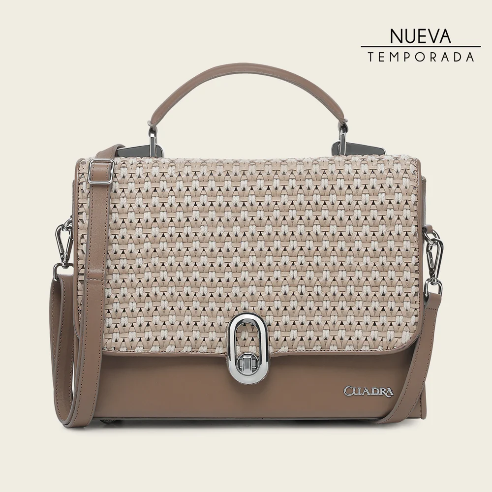 Honey decorated top handle handbag