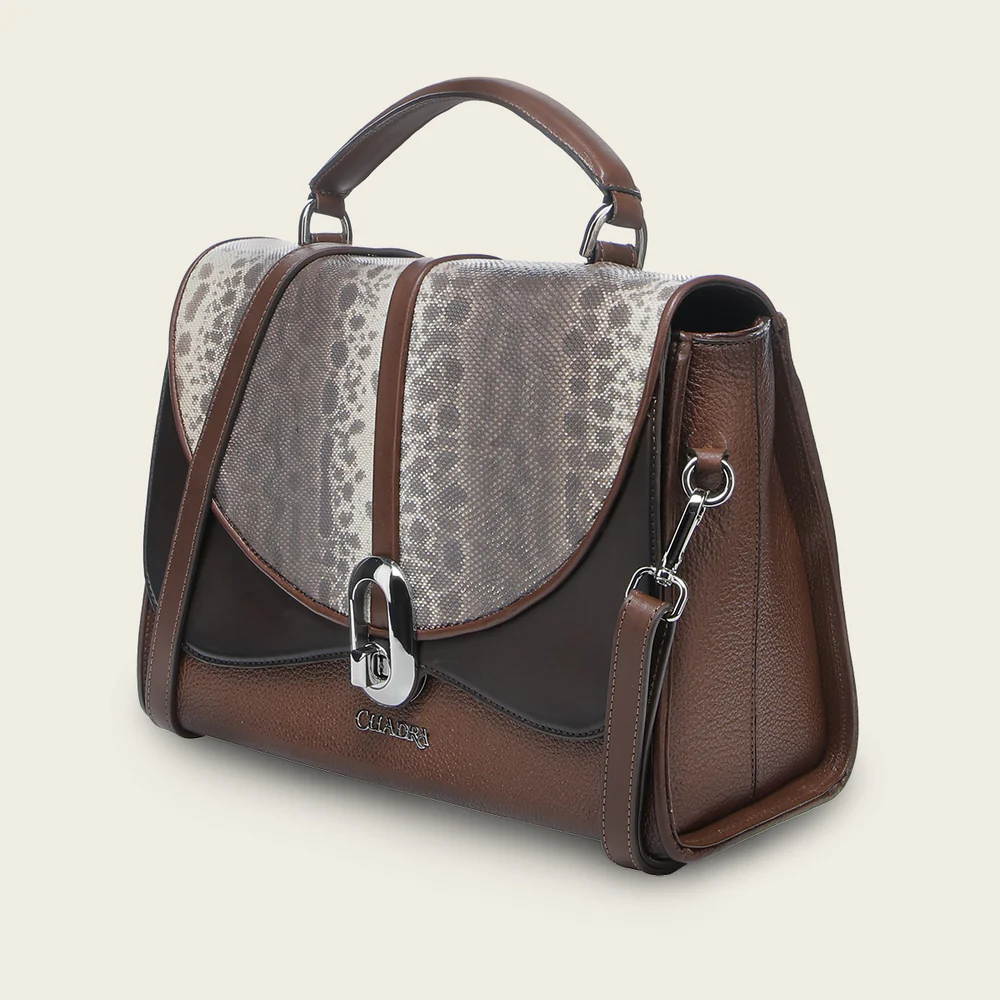 Brown Carunga top handle elegant handbag