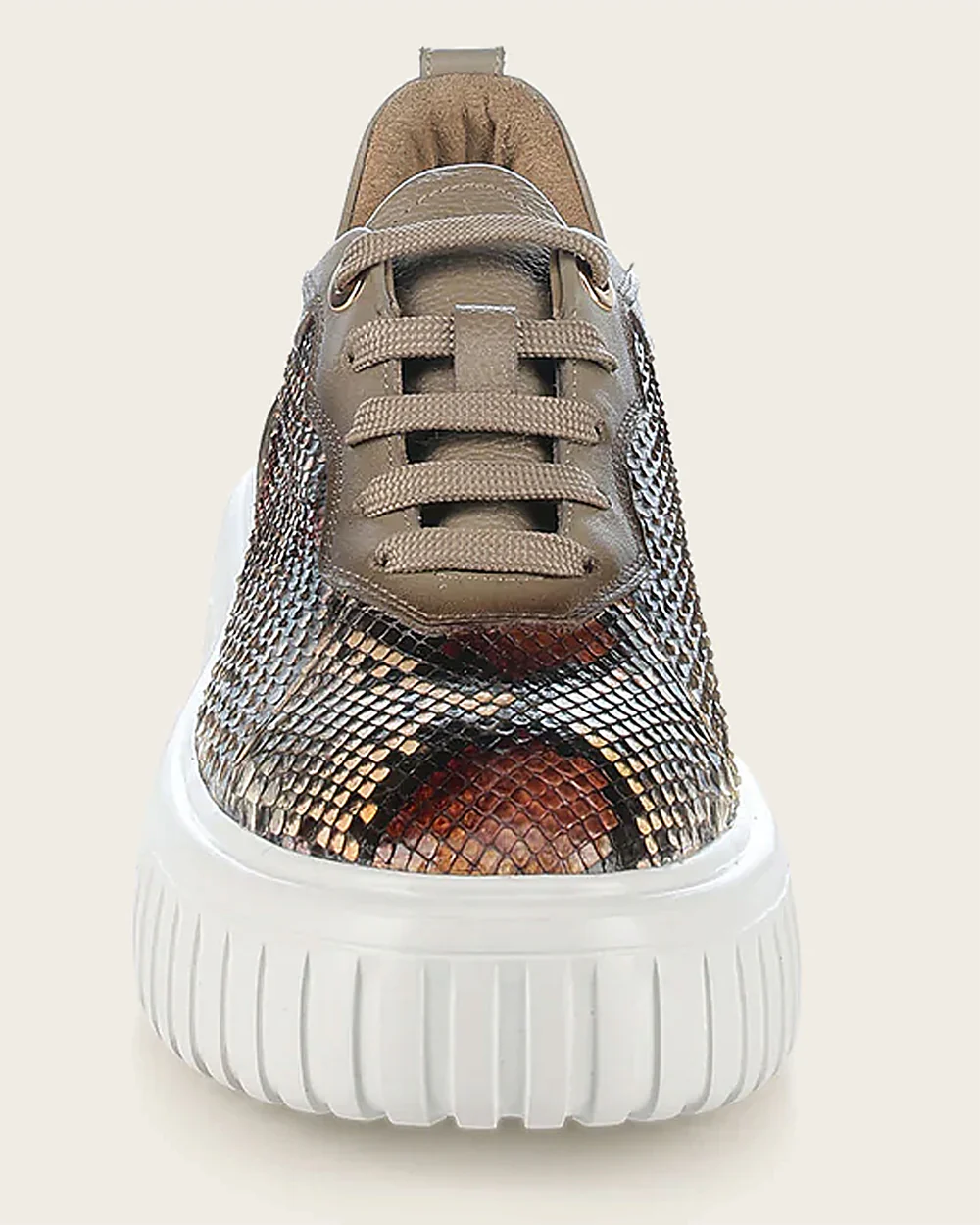 Beige full exotic sneakers 6 Beige full exotic sneakers