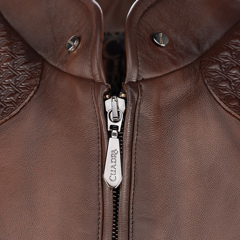 Brown contrasting textures vest 3 Brown contrasting textures vest