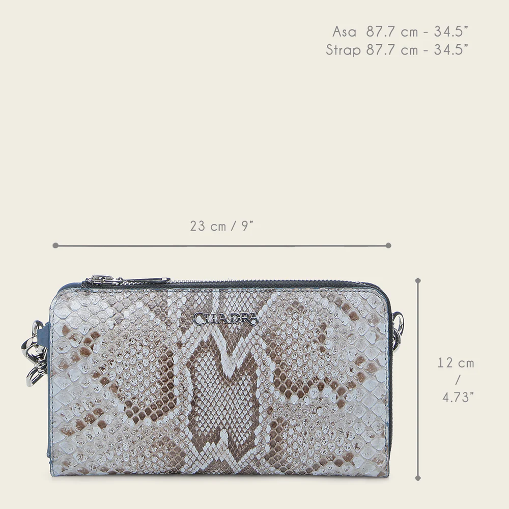 Luxury Women’s Blue Python Leather Wallet