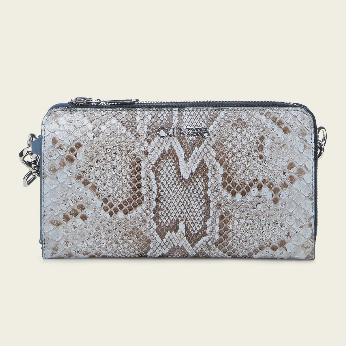 Luxury Women’s Blue Python Leather Wallet