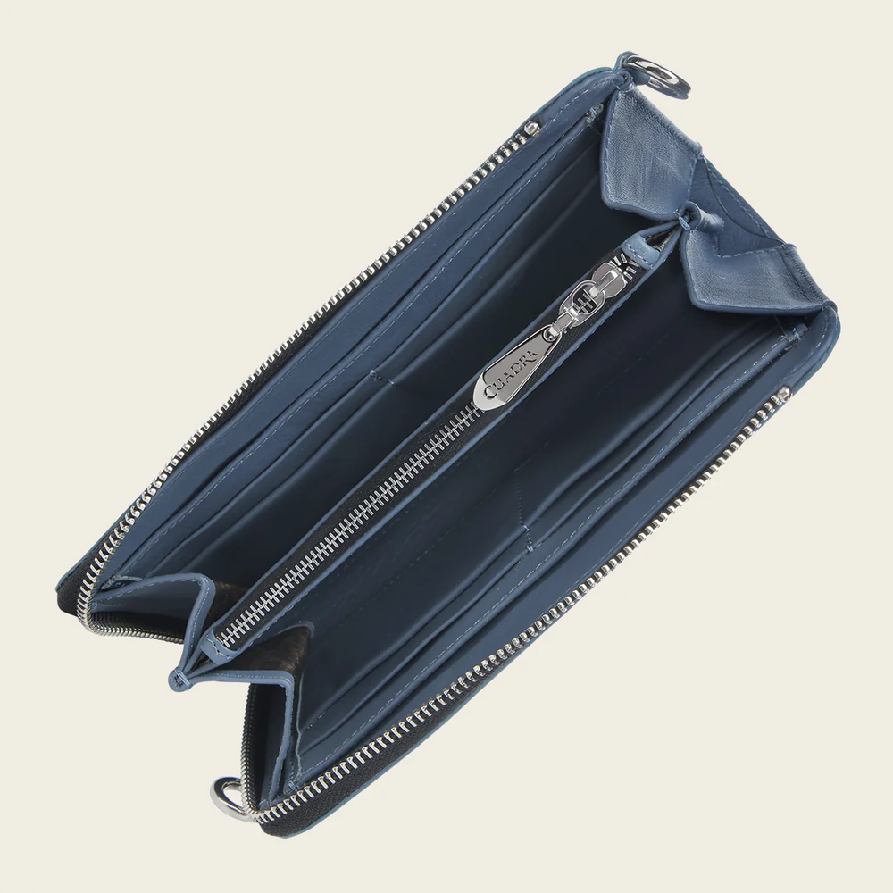 Luxury Women’s Blue Python Leather Wallet