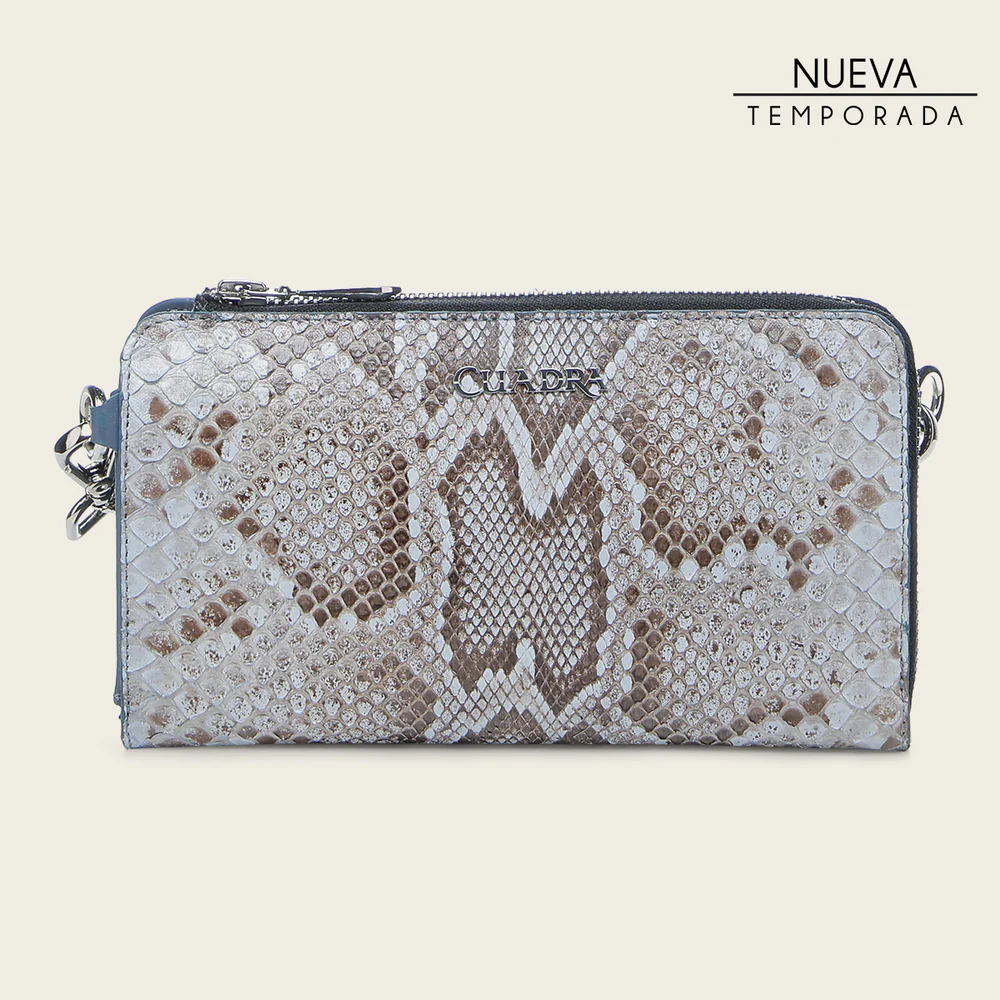 Luxury Women’s Blue Python Leather Wallet