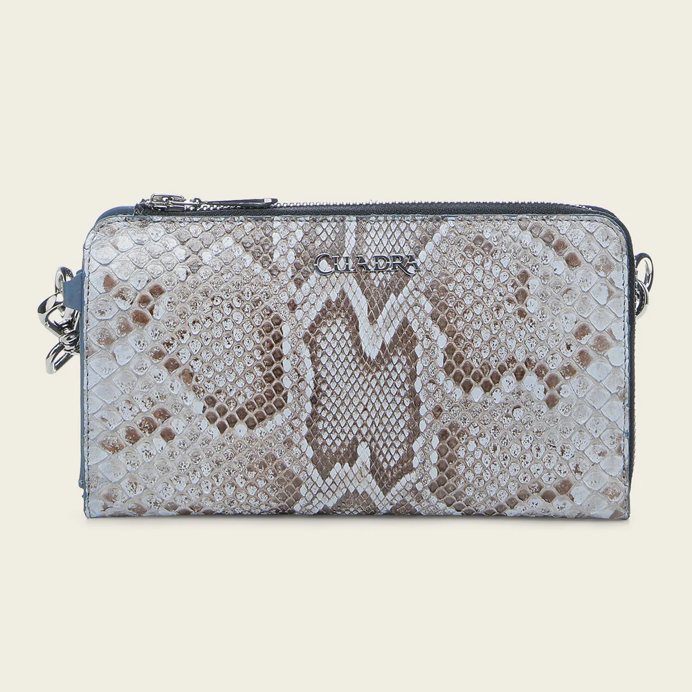 Luxury Women’s Blue Python Leather Wallet