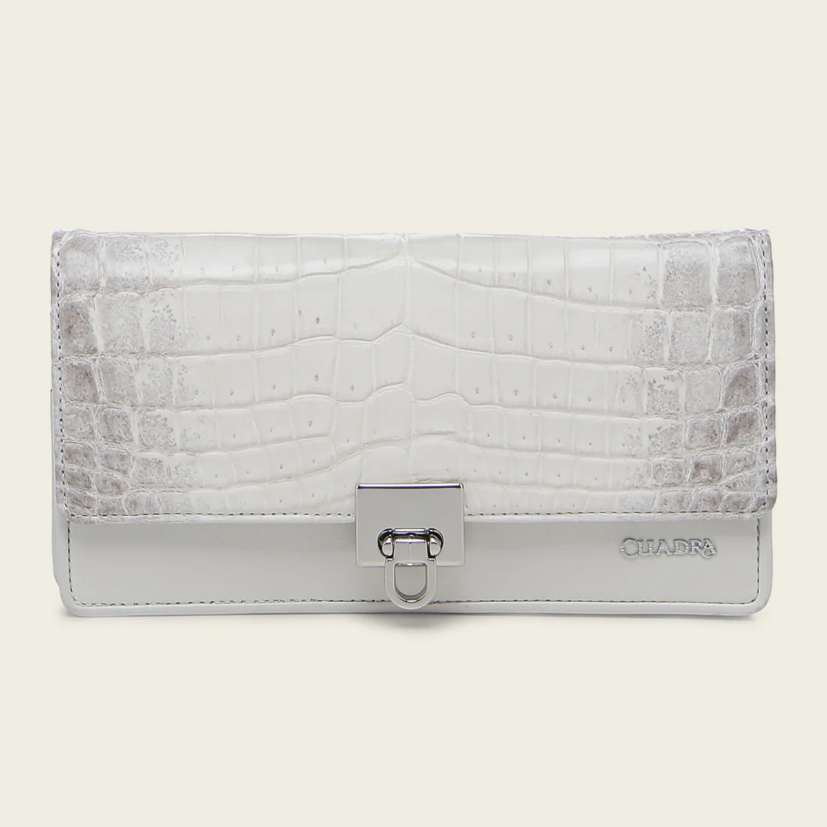 White exotic cayman wallet