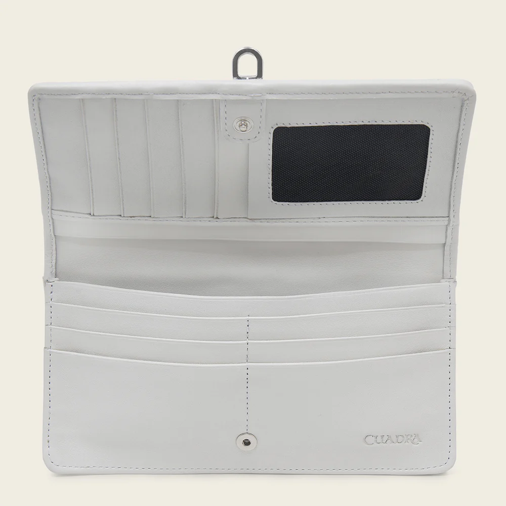 White exotic cayman wallet