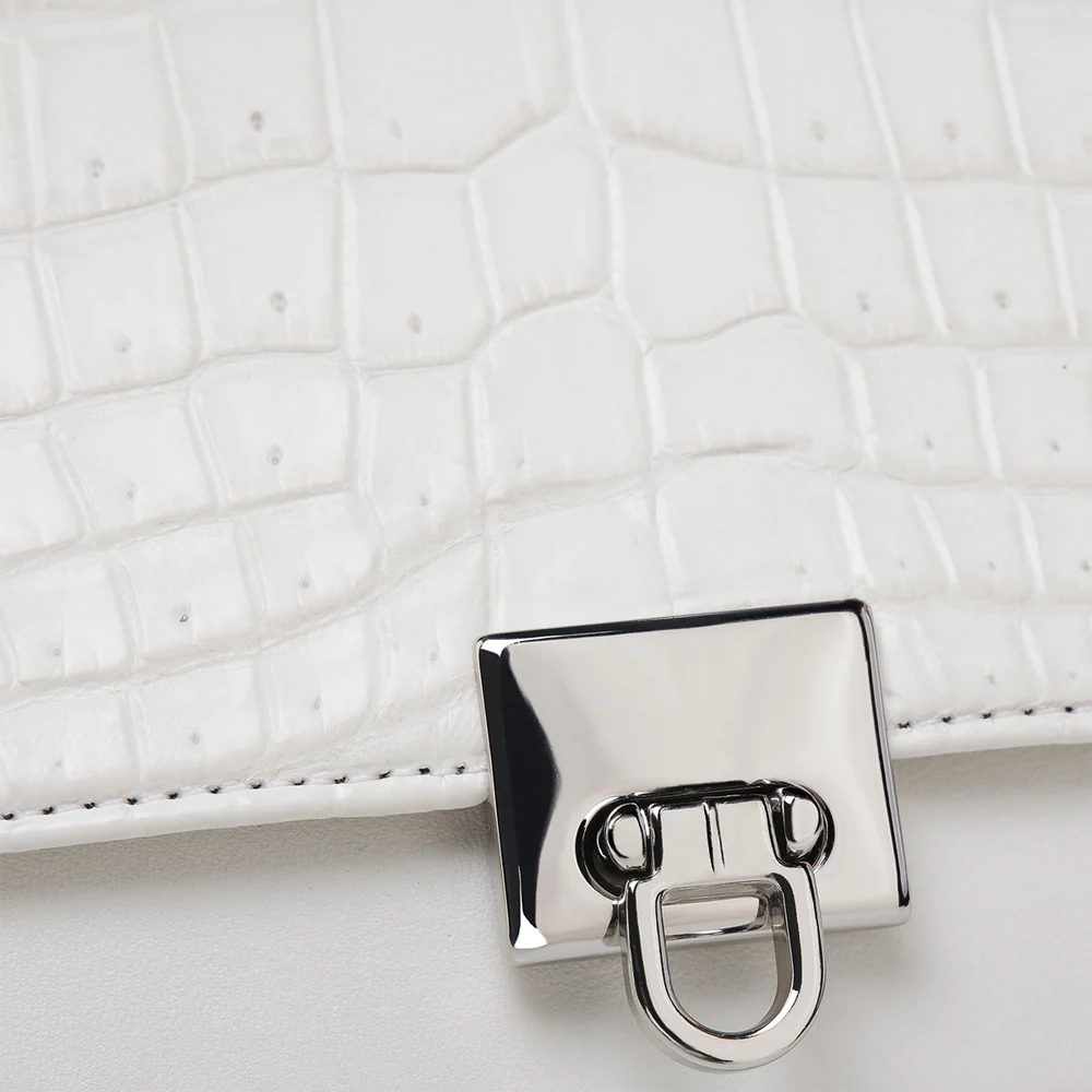White exotic cayman wallet