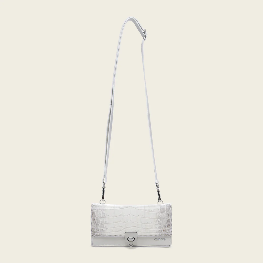 White exotic cayman wallet