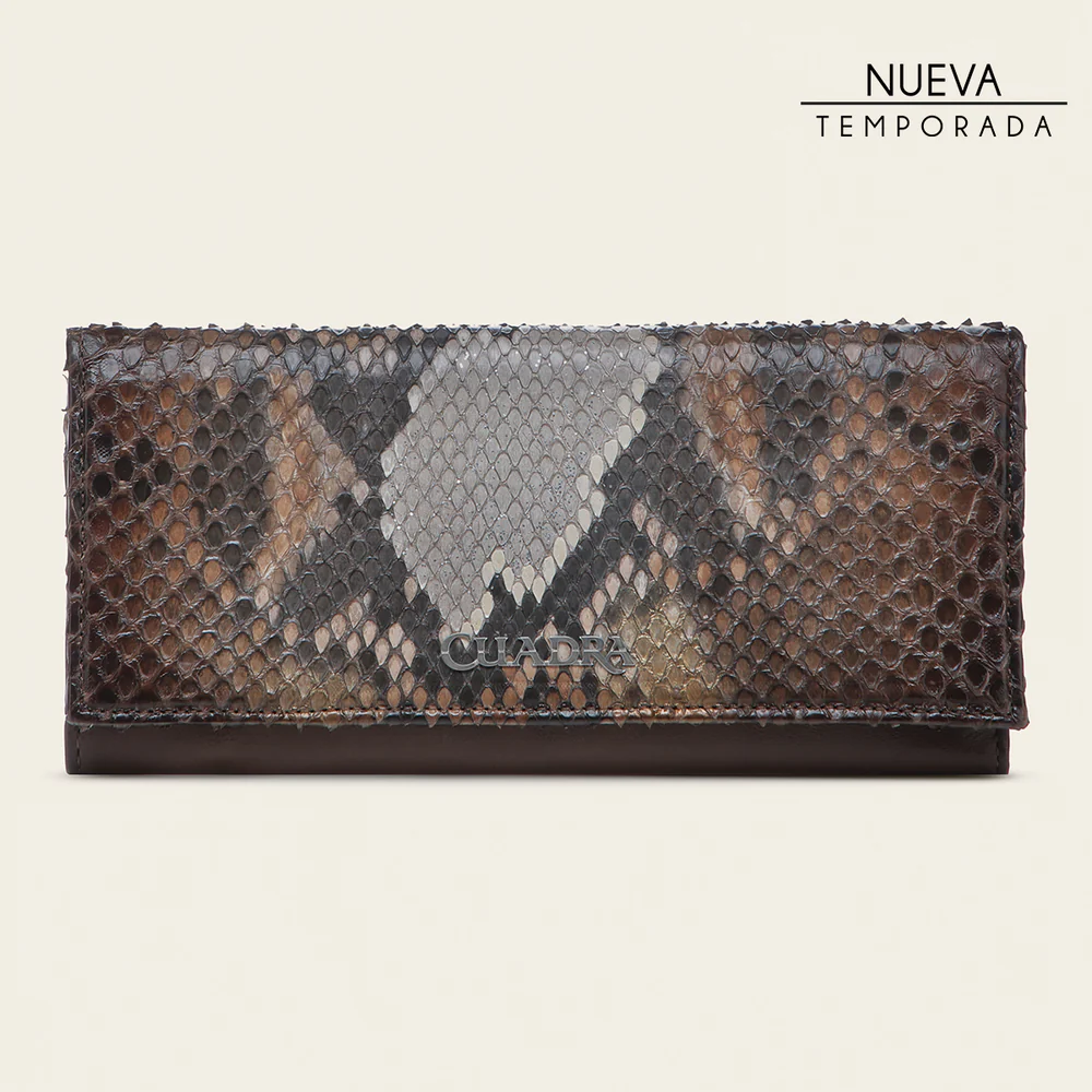 Honey python trifold wallet