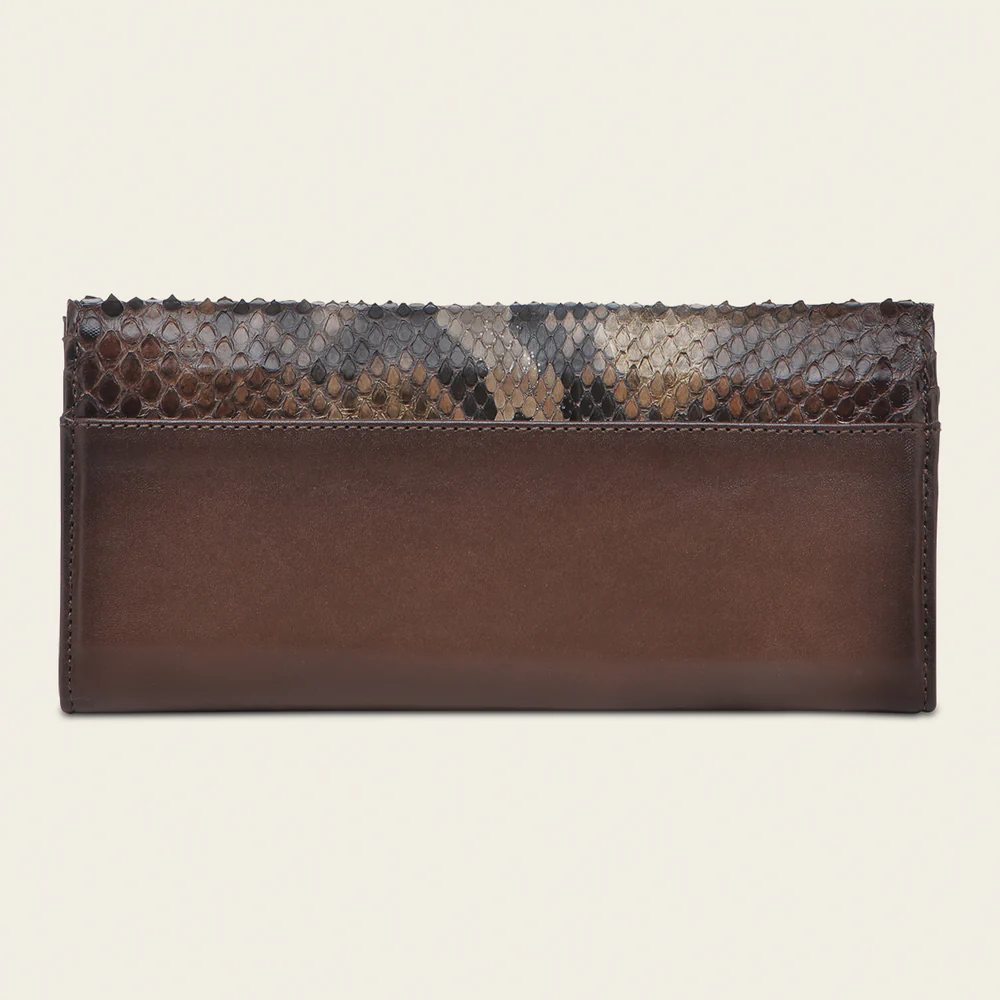 Honey python trifold wallet