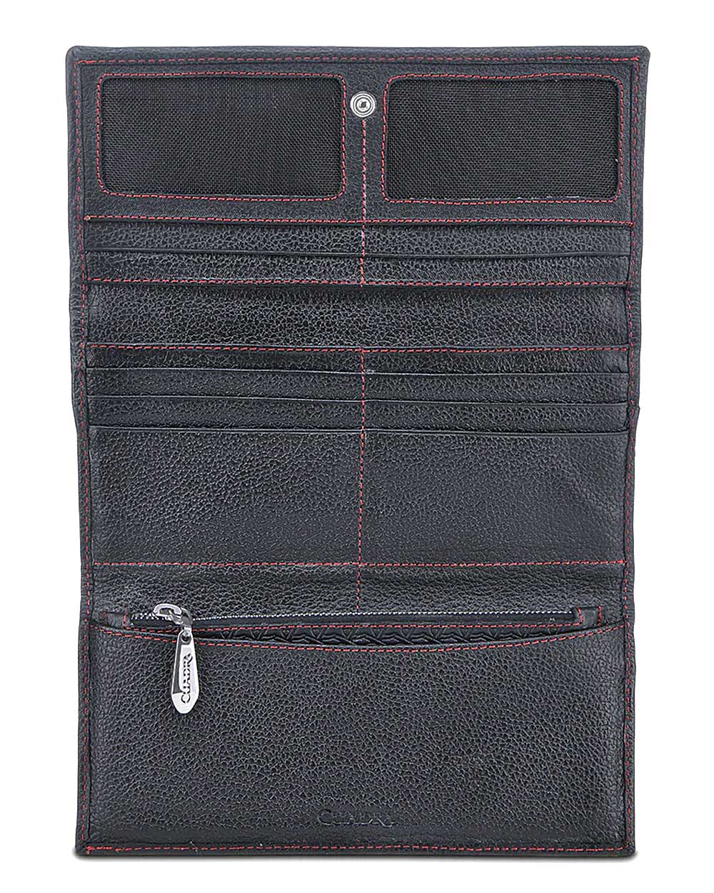 Black engraved bovine trifold wallet 5 Black engraved bovine trifold wallet