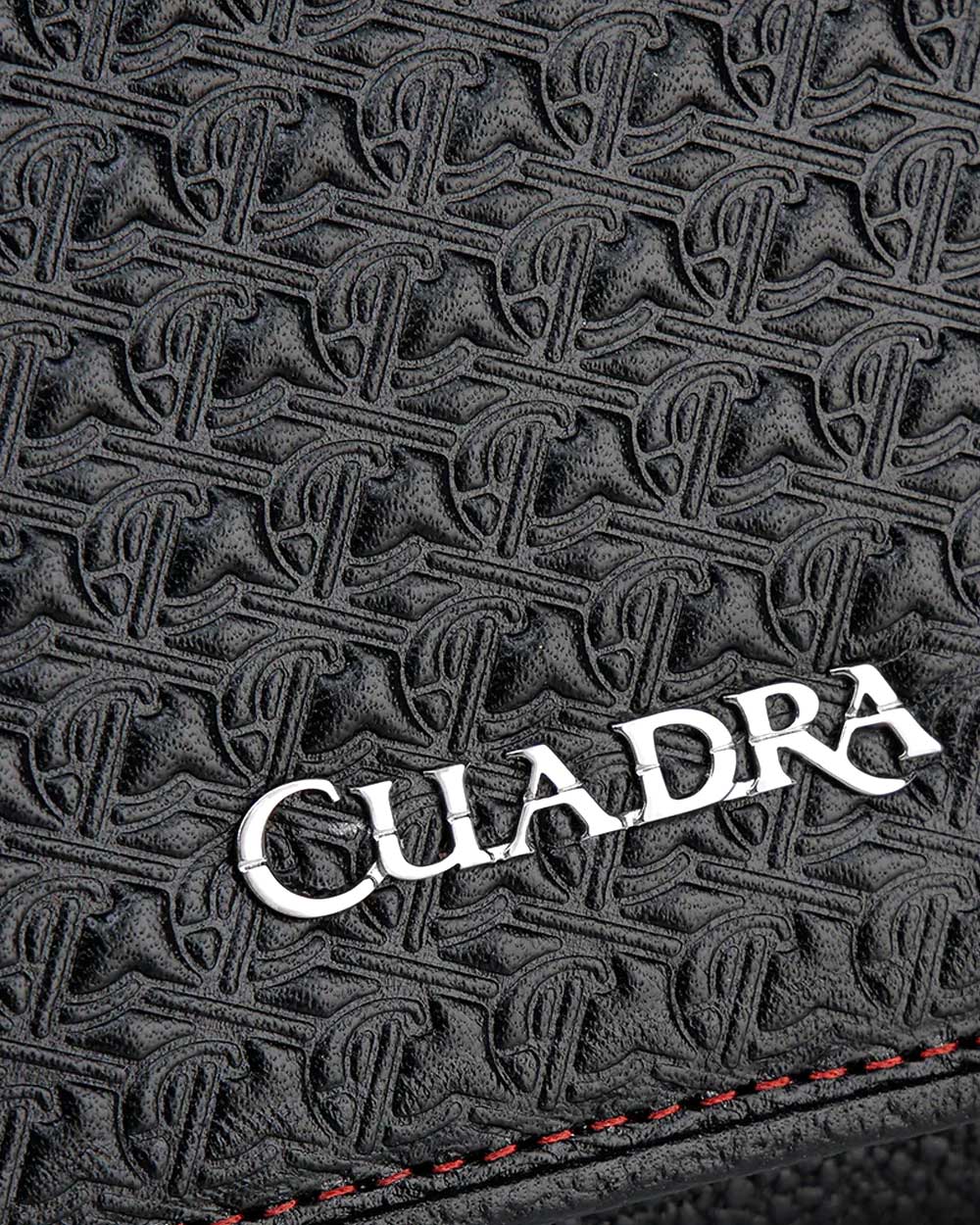 Black engraved bovine trifold wallet 8 Black engraved bovine trifold wallet