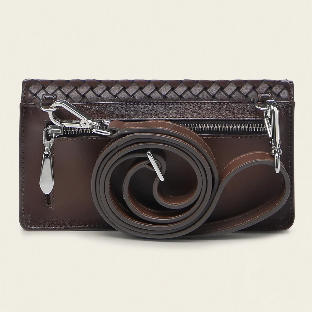 Luxury Honey Bovine Leather Wallet with Crossbody Option 14 Luxury Honey Bovine Leather Wallet with Crossbody Option