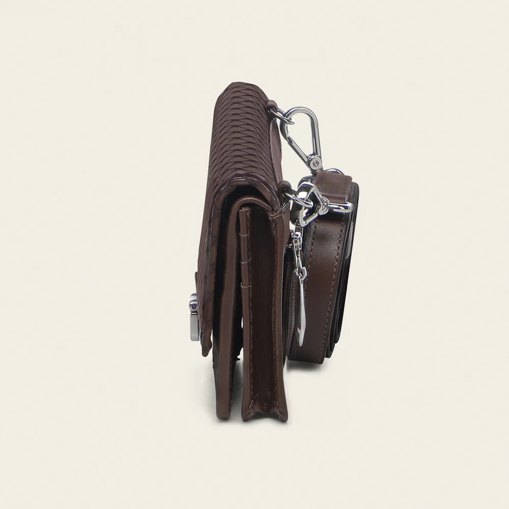 Luxury Honey Bovine Leather Wallet with Crossbody Option 6 Luxury Honey Bovine Leather Wallet with Crossbody Option