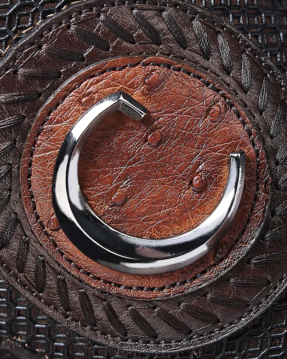 Western rodeo honey ostrich boot