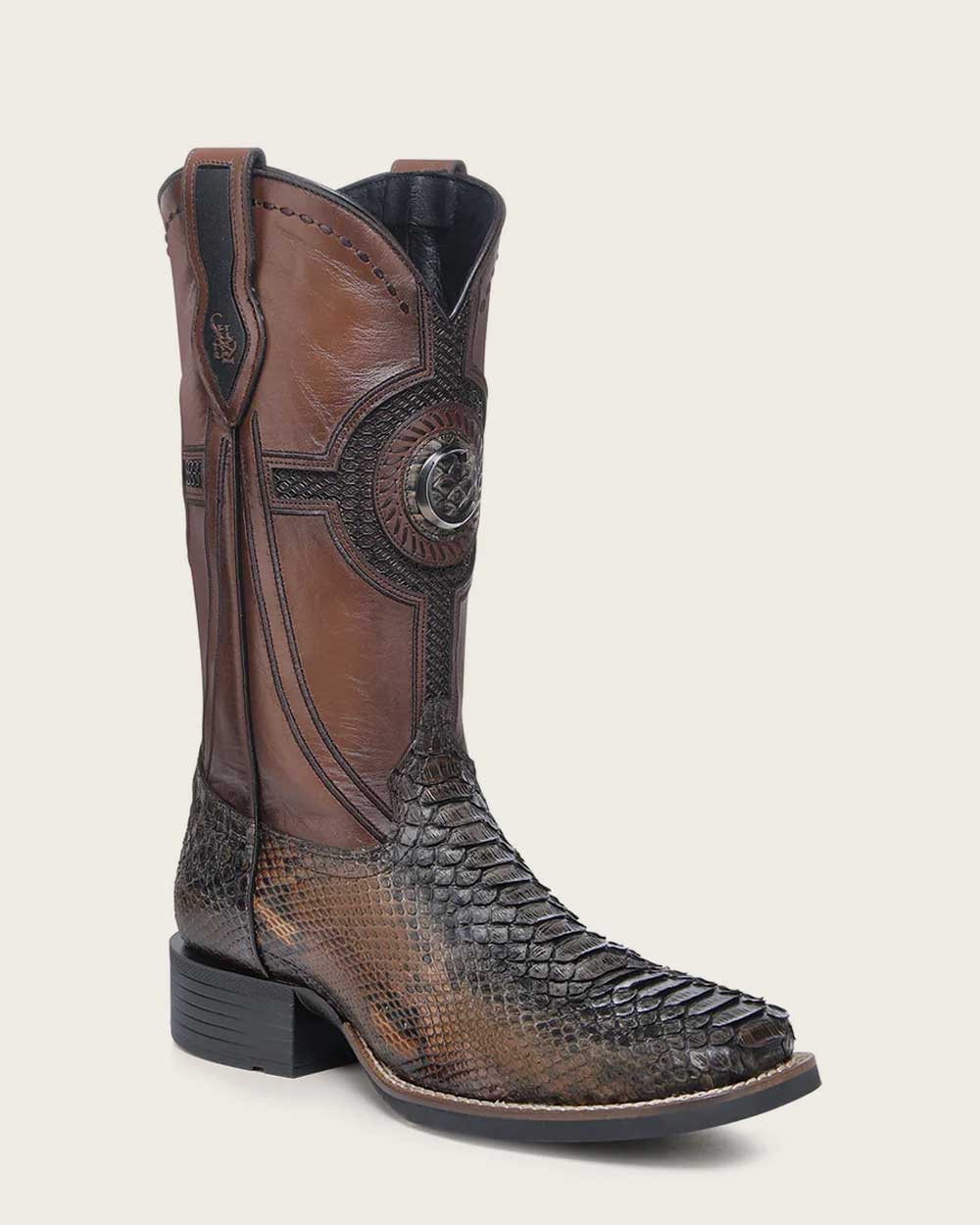 Western rodeo honey python boot