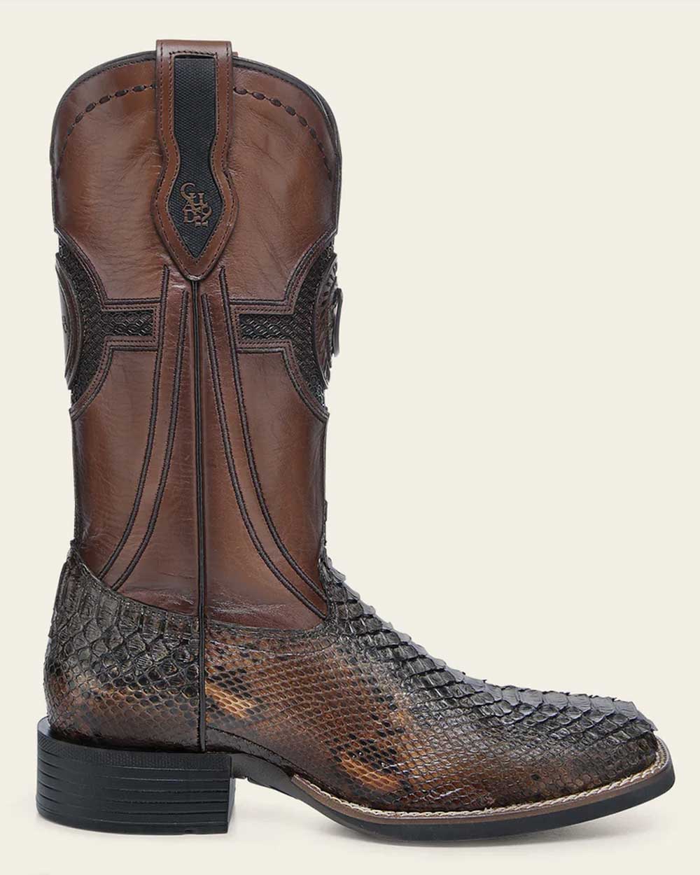 Western rodeo honey python boot
