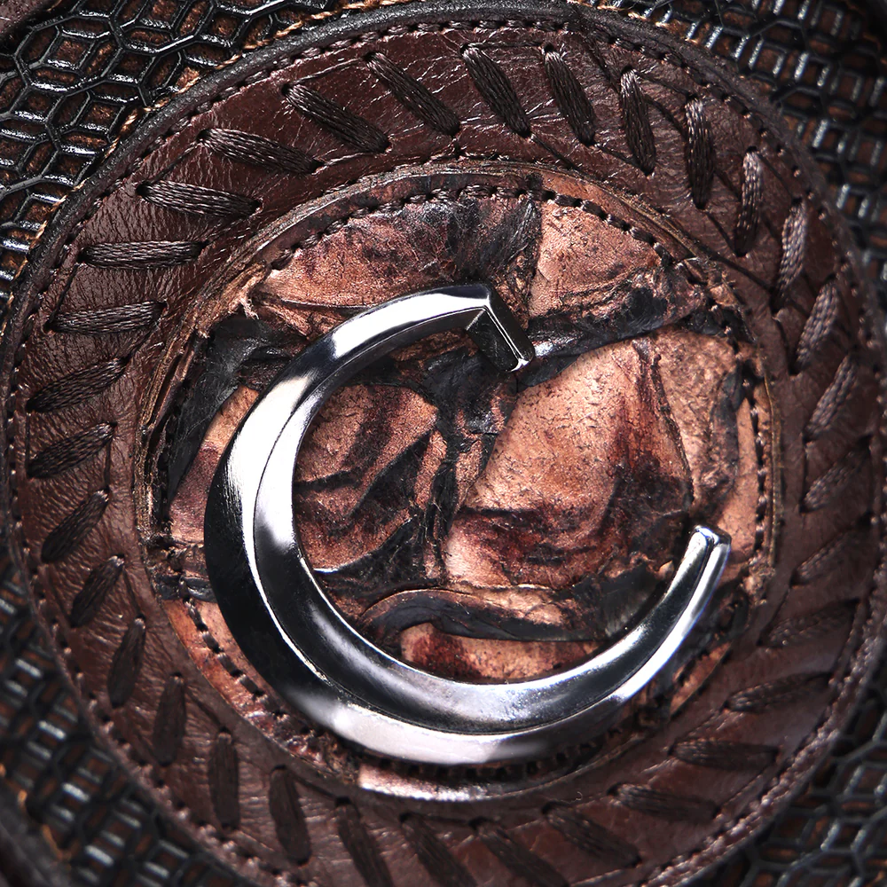 Luxury Honey Rodeo Boot in Genuine Poisson and Bovine Leather 14 Luxury Honey Rodeo Boot in Genuine Poisson and Bovine Leather