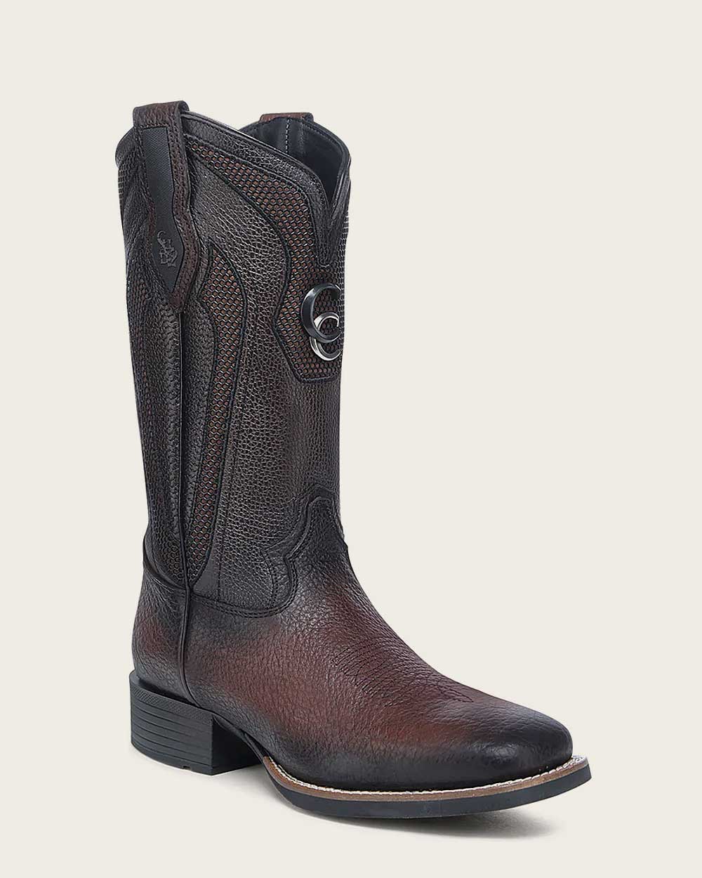 Western rodeo dark brown bison boot 13 Western rodeo dark brown bison boot