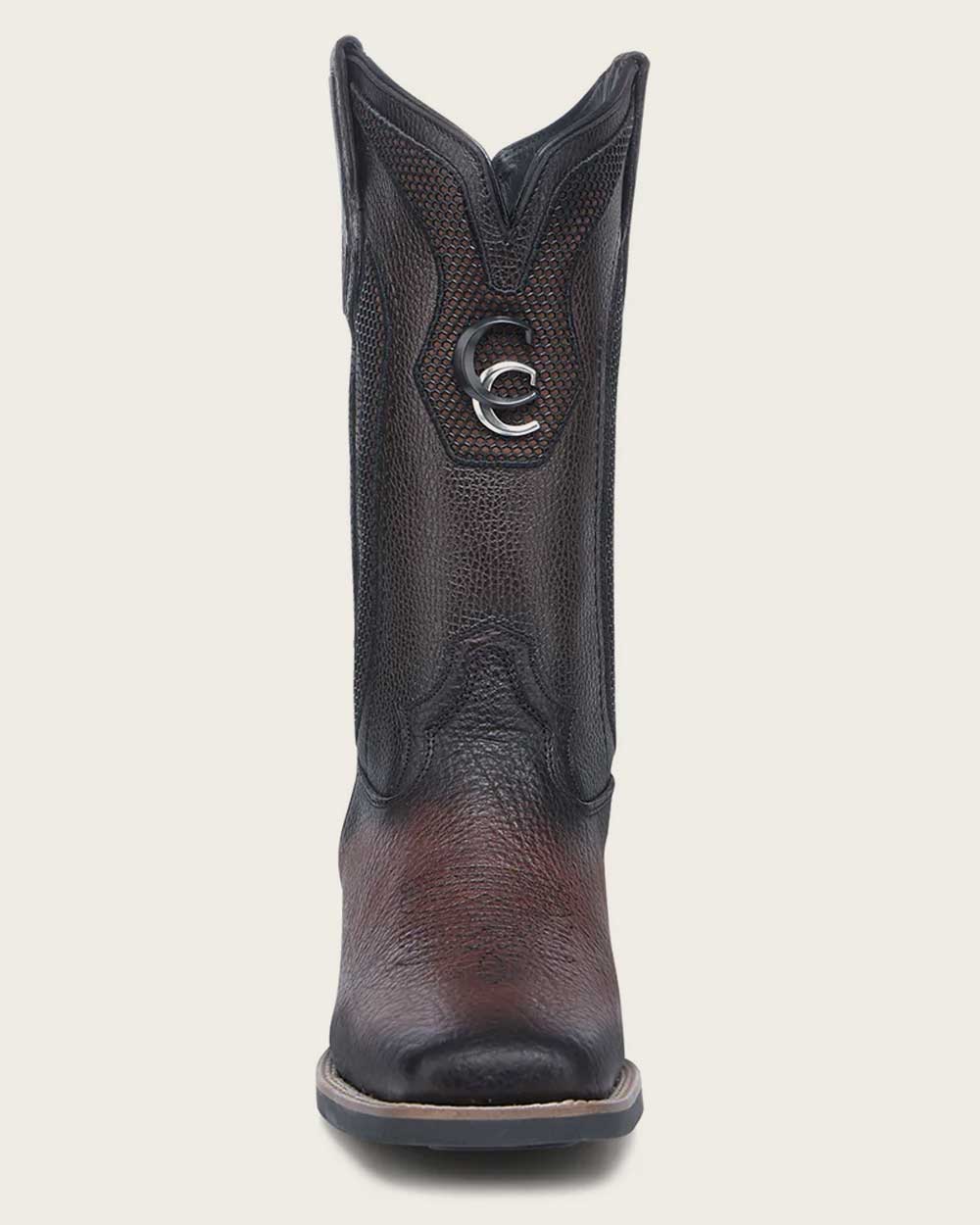 Western rodeo dark brown bison boot 6 Western rodeo dark brown bison boot