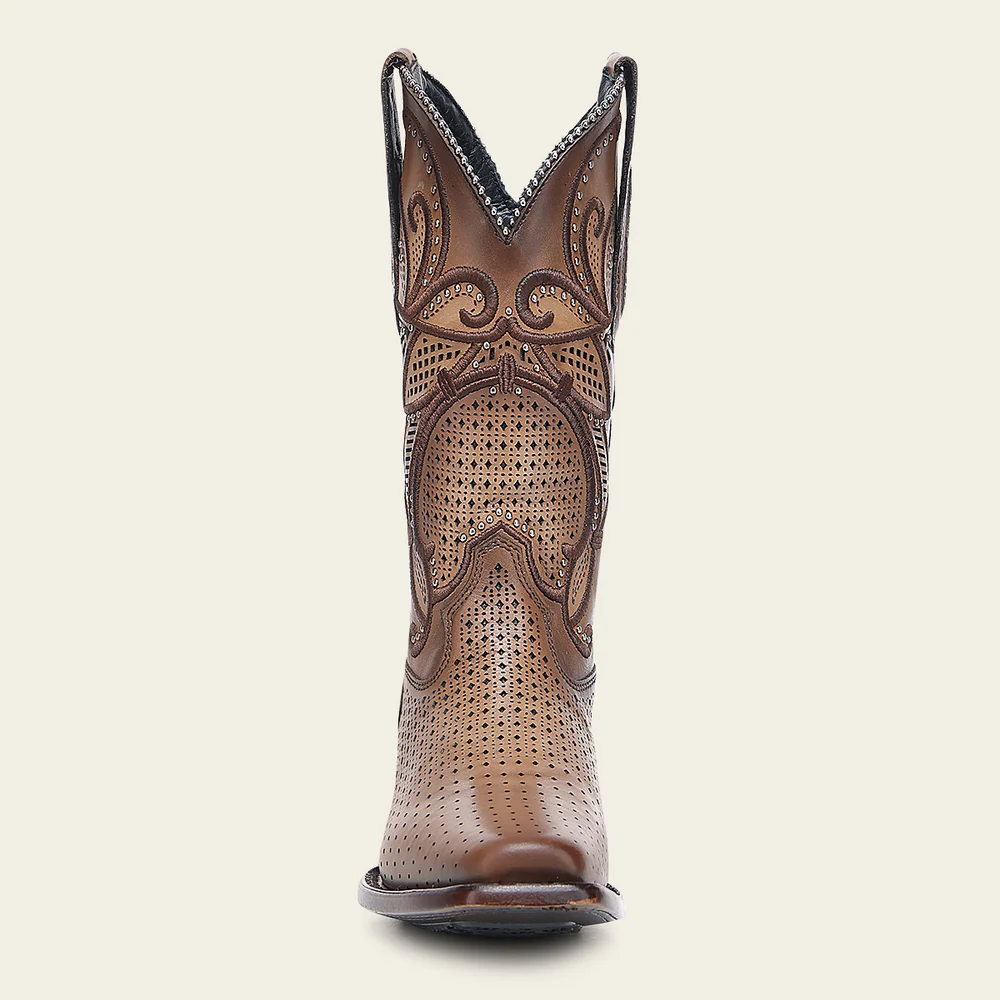 Western Rodeo Light Brown Bovine Boot