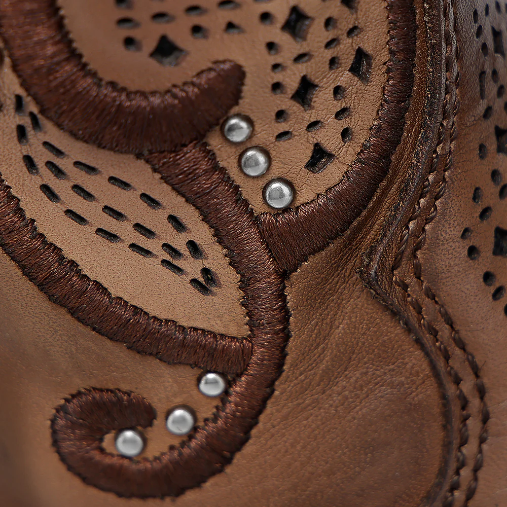 Western Rodeo Light Brown Bovine Boot