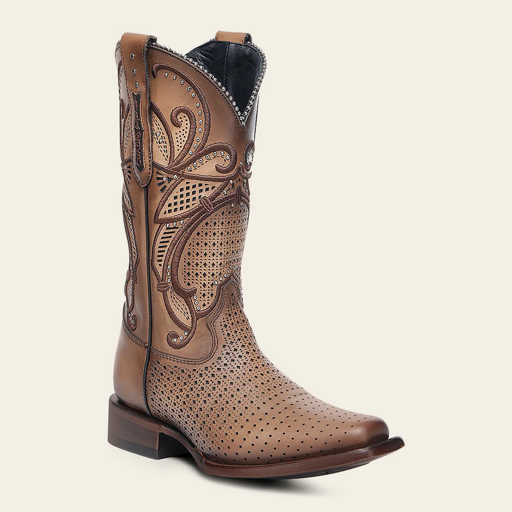 Western Rodeo Light Brown Bovine Boot