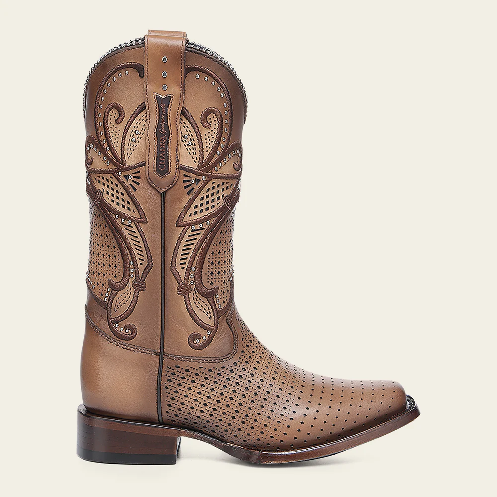 Western Rodeo Light Brown Bovine Boot
