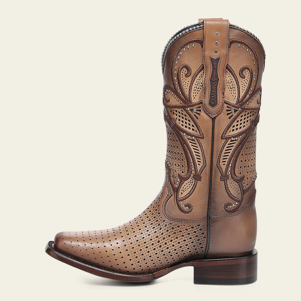 Western Rodeo Light Brown Bovine Boot