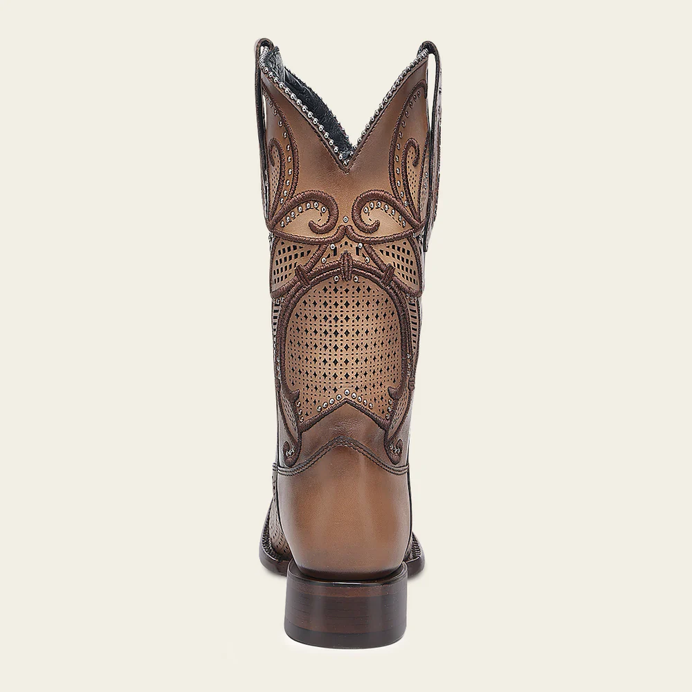 Western Rodeo Light Brown Bovine Boot