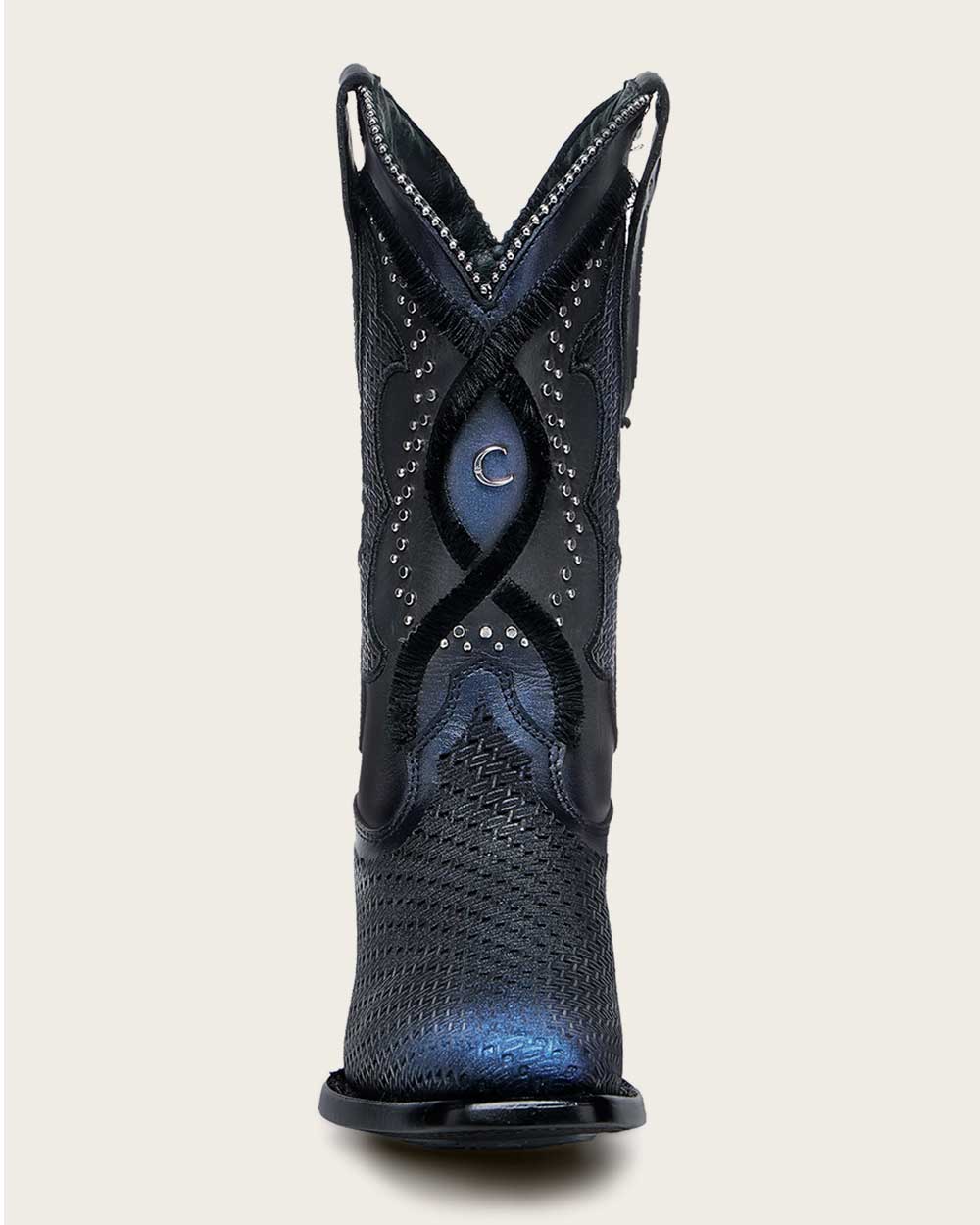 Western Rodeo Black and Blue Bovine Boot 14 Western Rodeo Black and Blue Bovine Boot