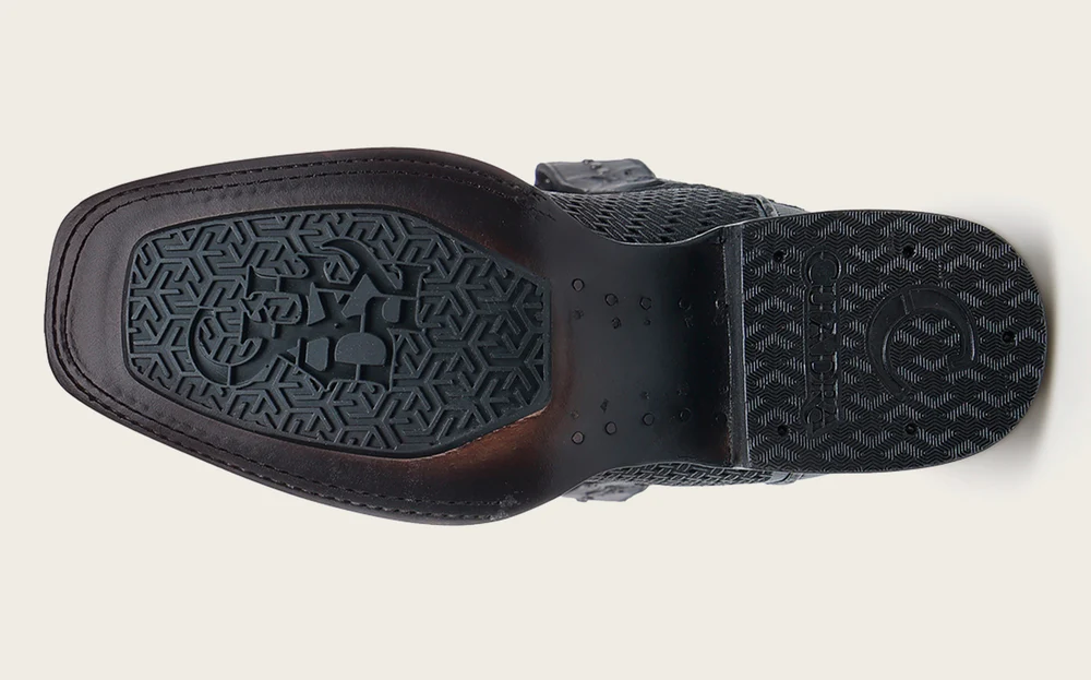 Western Rodeo Black and Blue Bovine Boot 16 Western Rodeo Black and Blue Bovine Boot