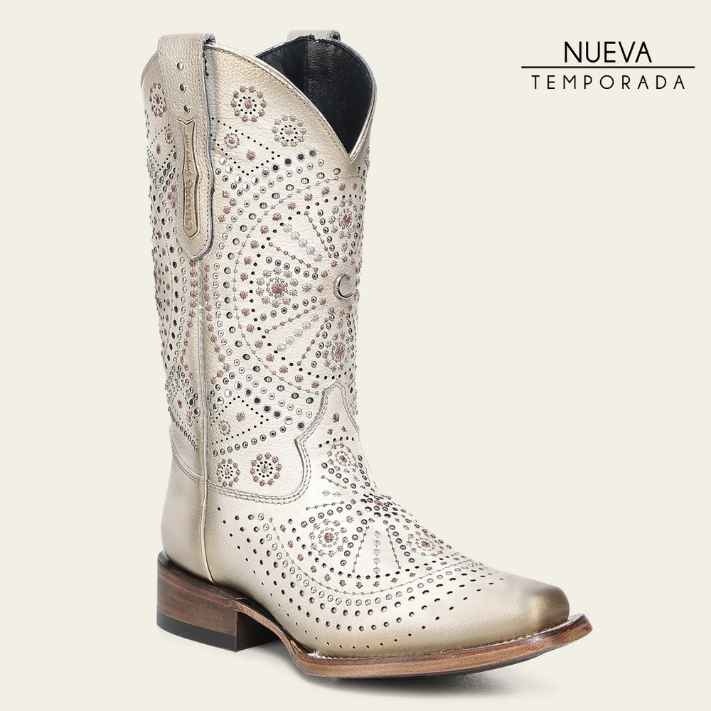 Western Rodeo Bone Bovine Boot