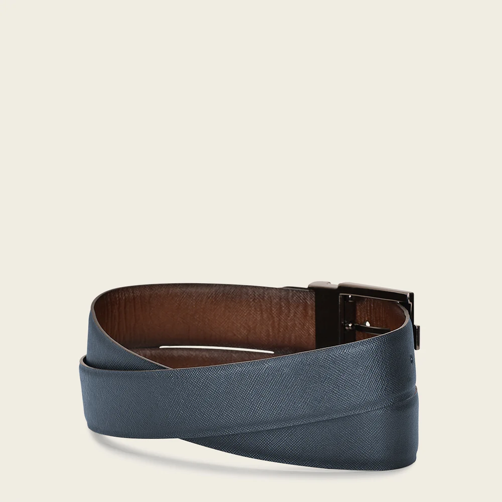 Cuadra Blue Formal Leather Belt for Men in Genuine Bovine Leather