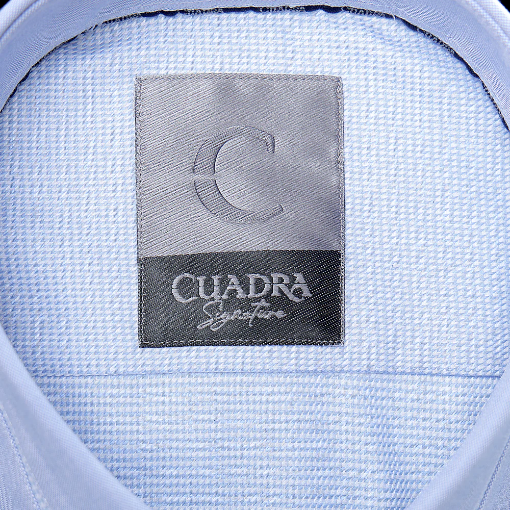 Cuadra Elegant Men’s Premium Cotton Solid Blue Shirt