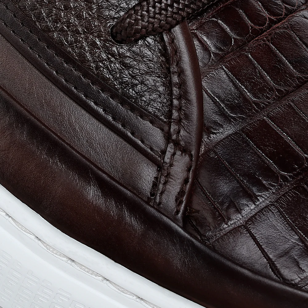 Brown ultra exotic sneaker
