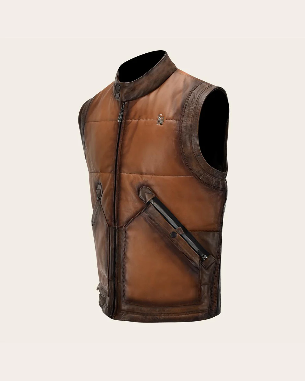 Luxury Men’s Lambskin Leather Vest 11 Luxury Men’s Lambskin Leather Vest