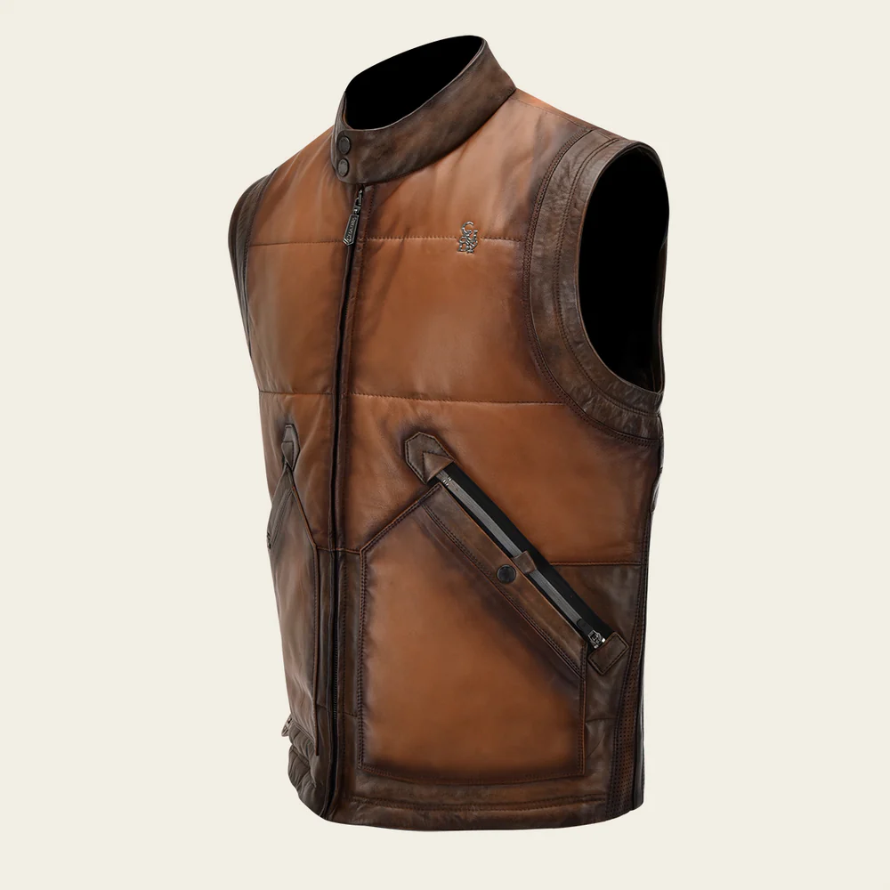 Luxury Men’s Lambskin Leather Vest