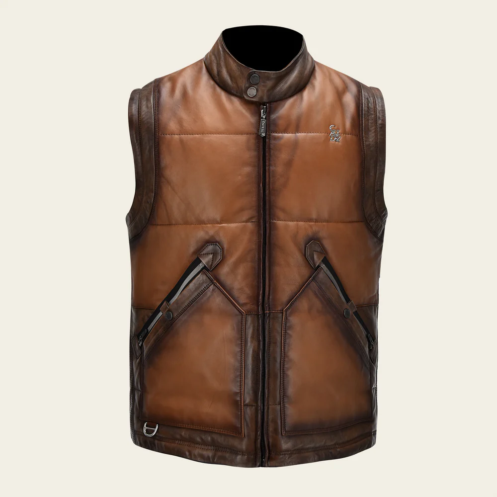 Luxury Men’s Lambskin Leather Vest 6 Luxury Men’s Lambskin Leather Vest