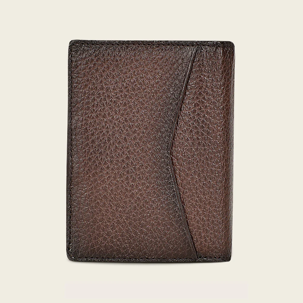 Almond Deerskin Leather Card Holder 13 Almond Deerskin Leather Card Holder