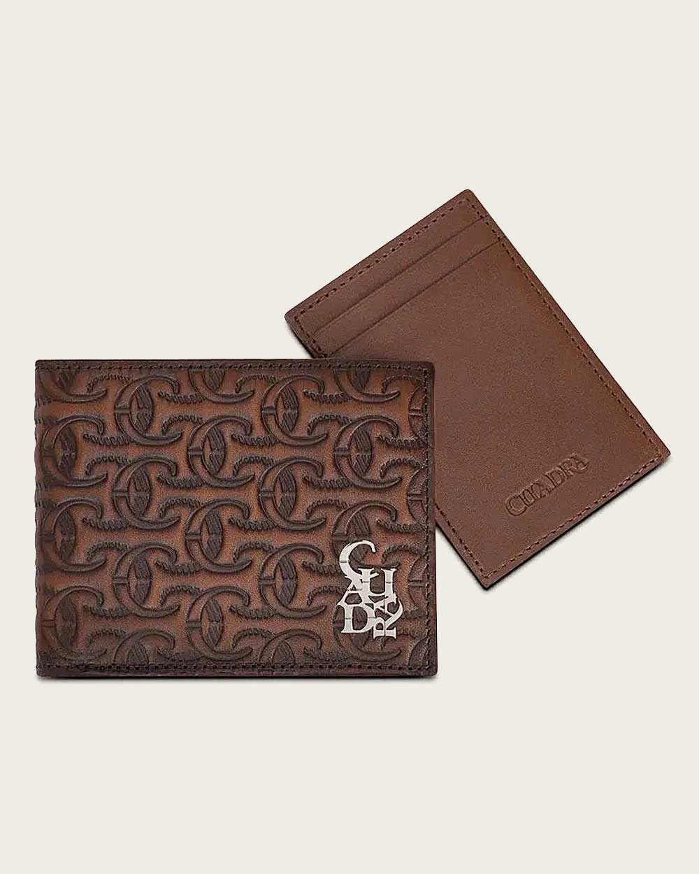 Men’s Bi-Fold Wallet in Honey Cowhide Leather