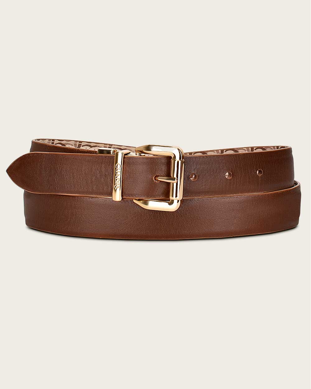 Cuadra Beige Casual Fashion Cowhide Belt for Woman